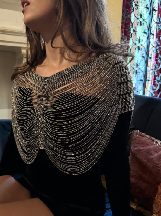 The Boheme Top in Gunmetal