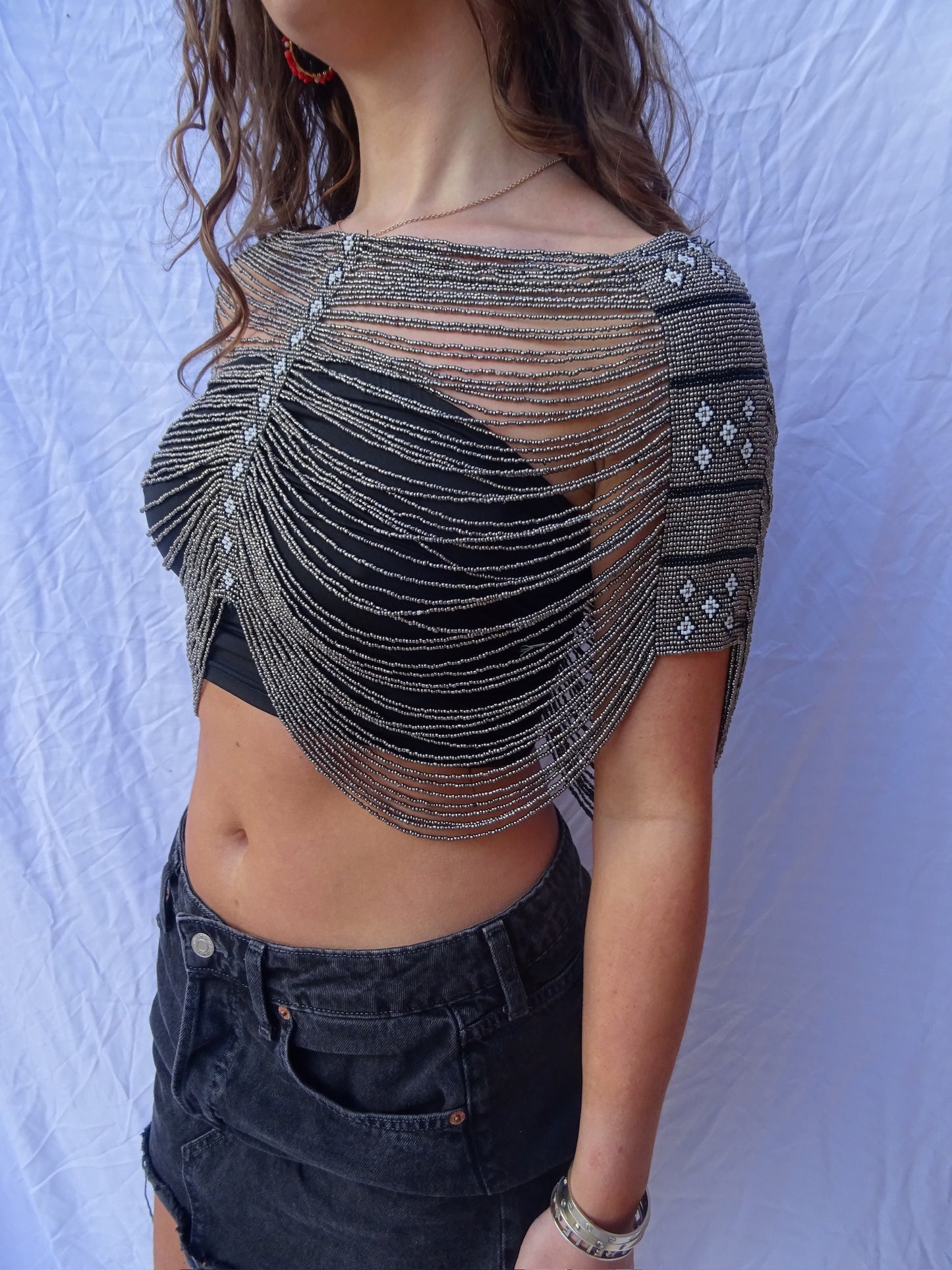 The Boheme Top in Gunmetal