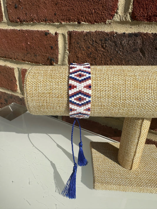 Bracelet - Pink, White and Blue diamond