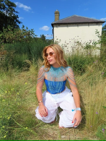 The Cleo Shawl in Turquoise