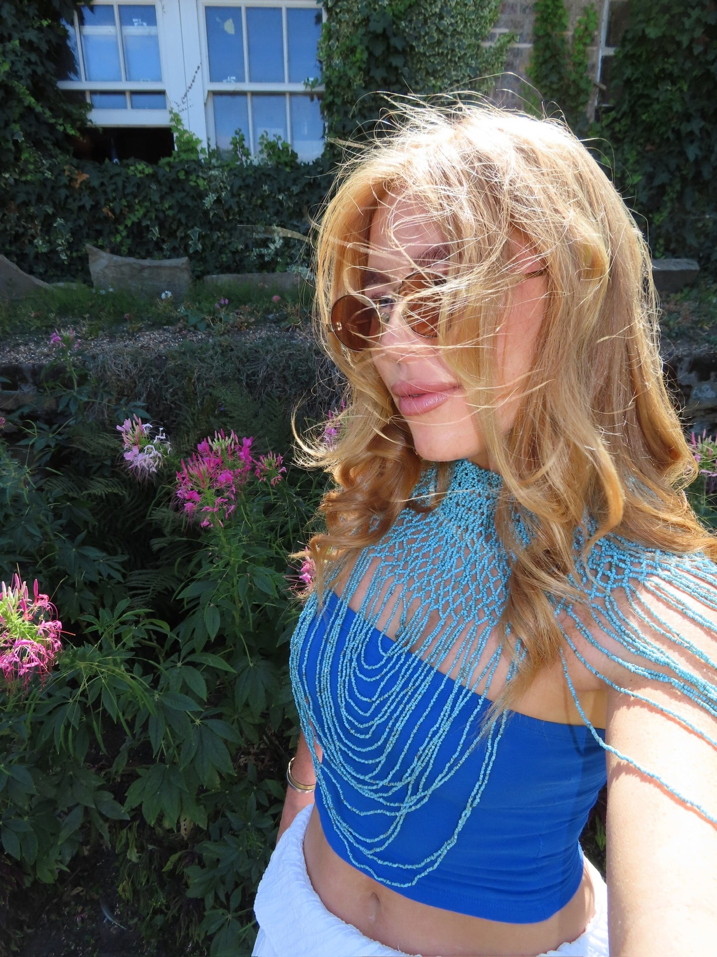 The Cleo Shawl in Turquoise