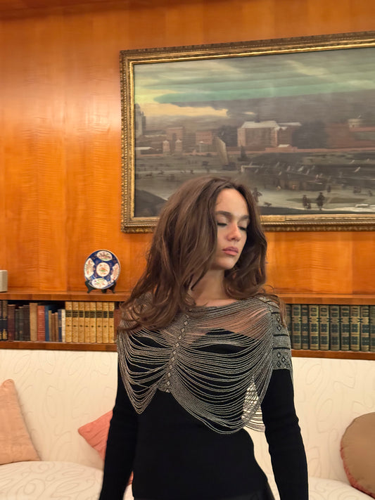 The Boheme Top in Gunmetal