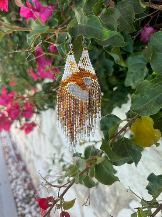 Luna Earrings in Desert Orange