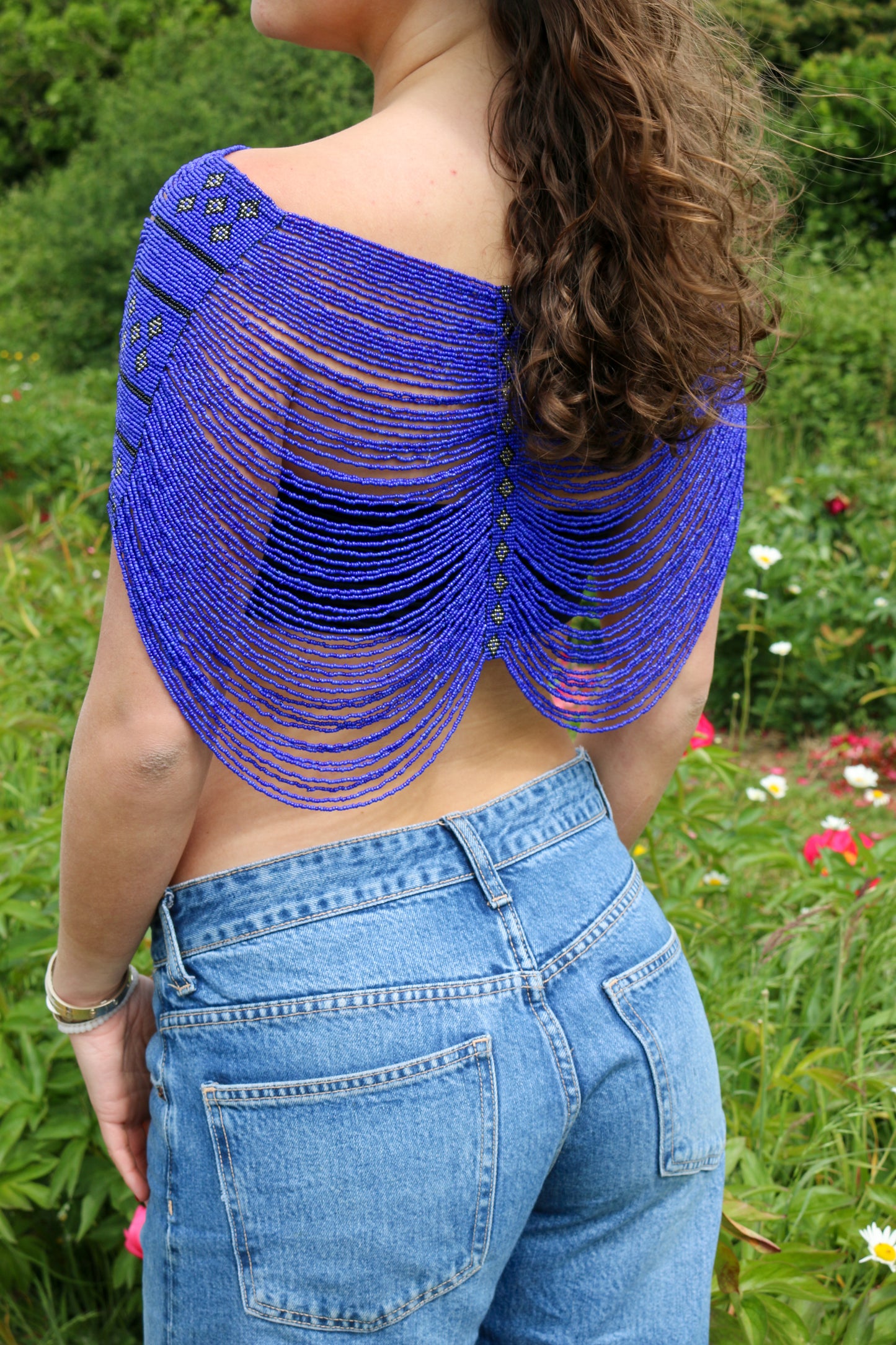 The Boheme Top in Electric Blue