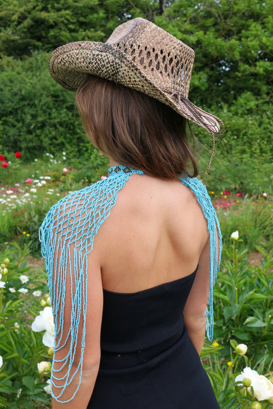 The Cleo Shawl in Turquoise