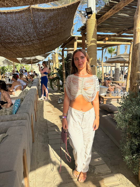 The Boheme Top in Natural