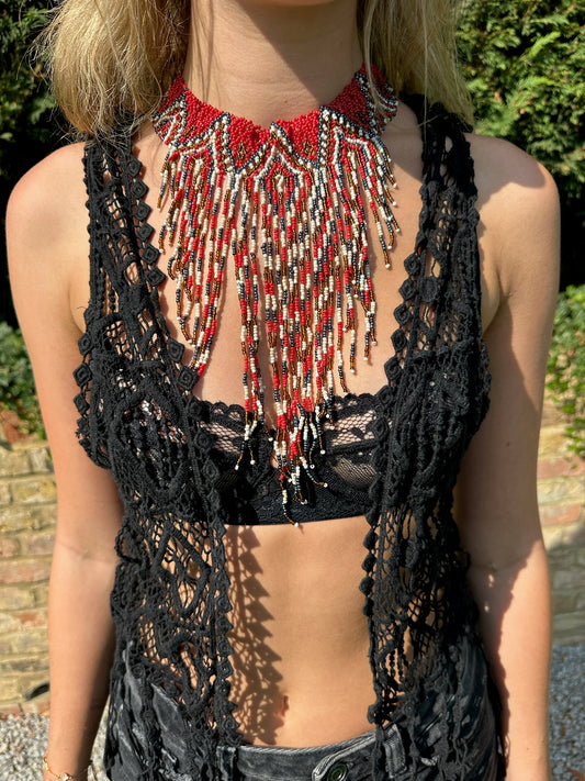 The Stella Choker in Red