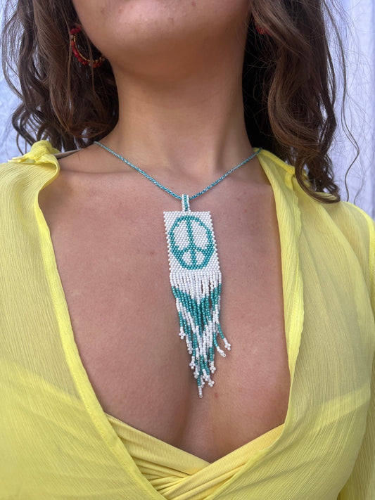 Peace Necklace in Turquoise