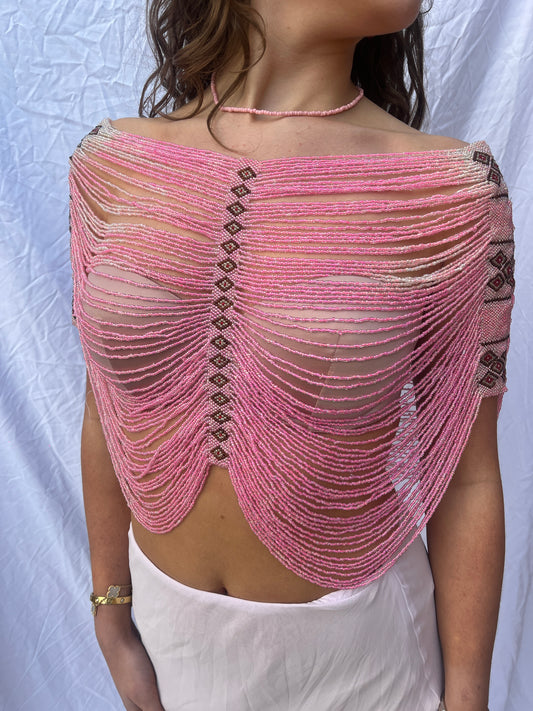 The Boheme Top in Rose