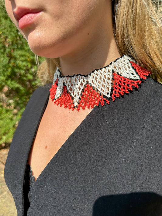 The Alma Necklace in Red