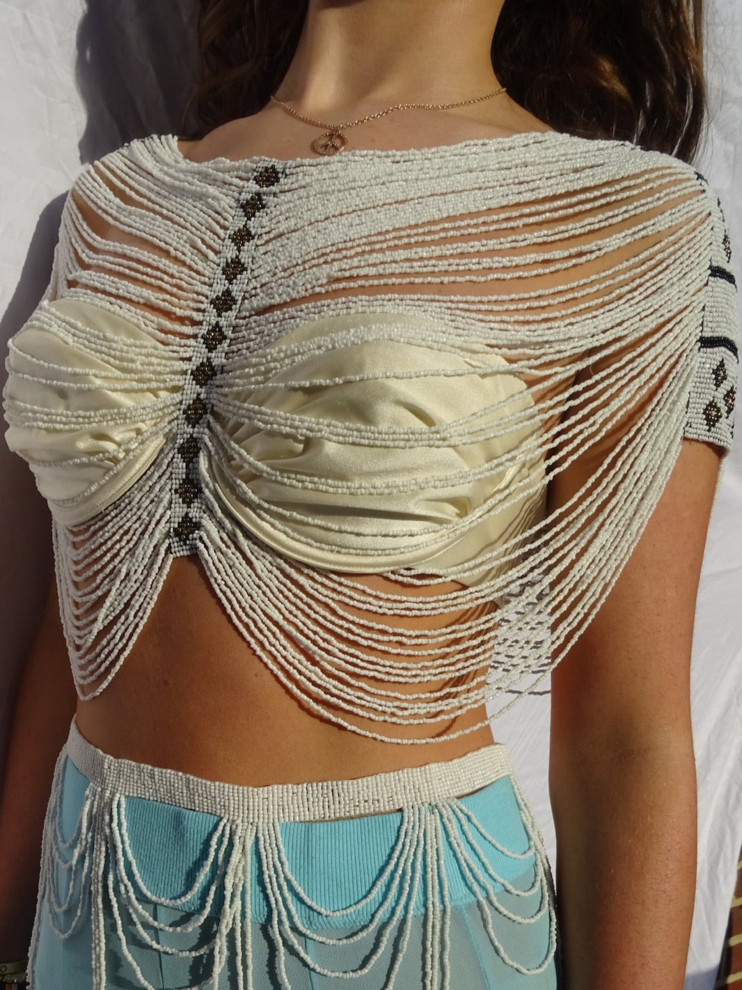 The Boheme Top in White