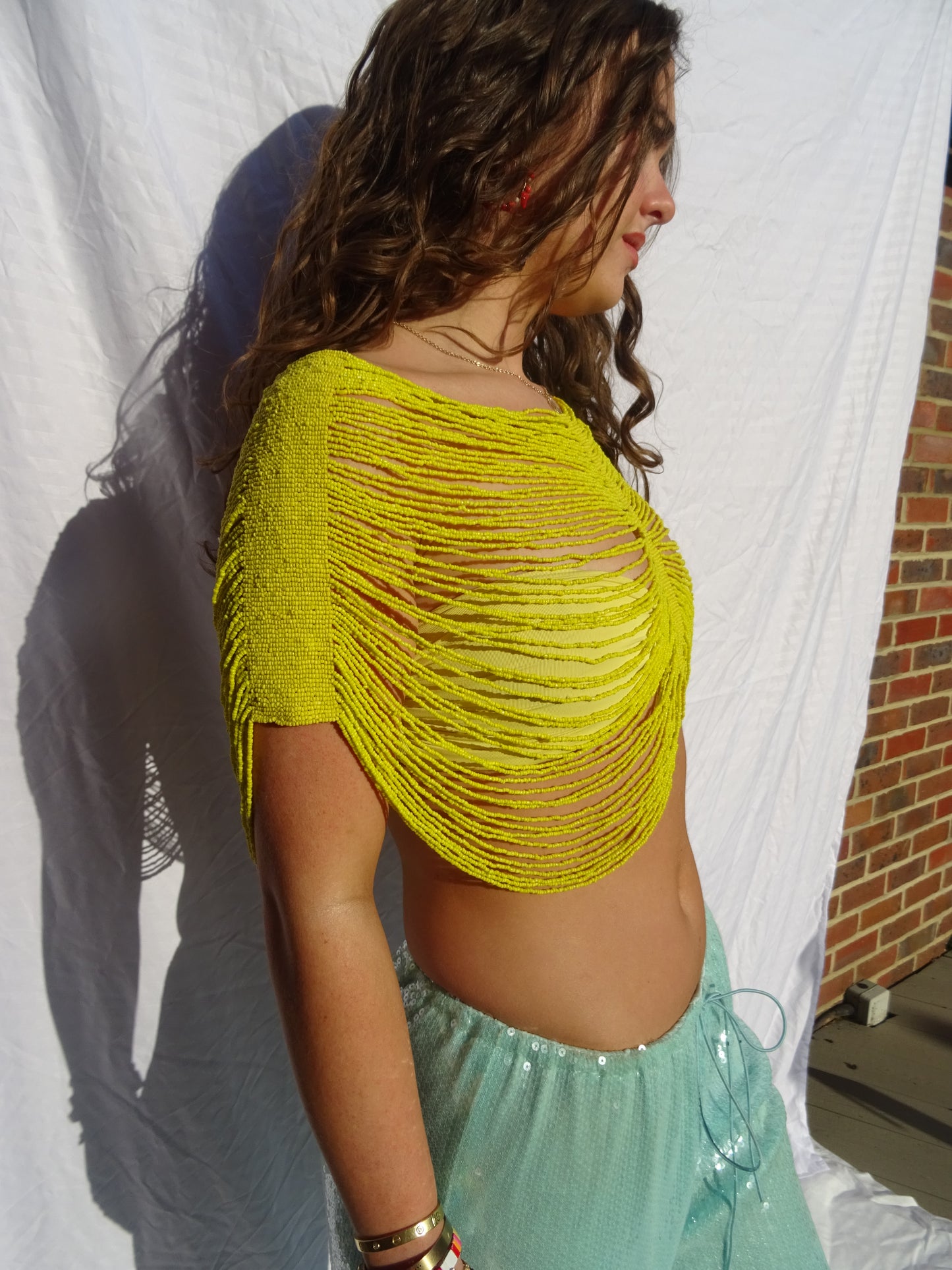 The Boheme Top in Yellow